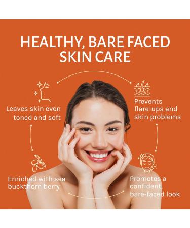 Moisture-Rich Gentle Cleansing Bar Soap with Sea Buckthorn Oil for All Skin Types | Radiant Even-Toned Skin | 2.25oz Acne Soap - Buy Online on GoSupps.com