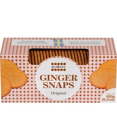 Nyakers Swedish Ginger Snaps, Original Flavor, 150 grams