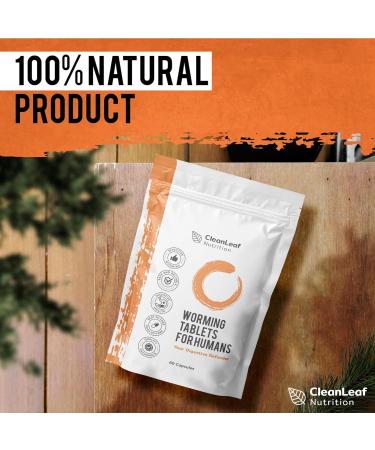 CleanLeaf Herbal Wellness Tablets - Natural Formula with Wormwood, Black Walnut & Clove - 60 Capsules - Buy Online on GoSupps.com