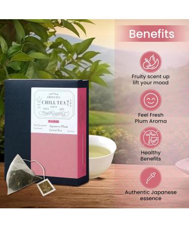  CHILL TEA Tokyo CHILL TEA Tokyo "UME" Plum Green Tea - 100% Japanese Leaf Green Tea - Rich and Fruity Flavour (30 Bags) - Buy Online on GoSupps.com