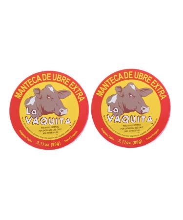 BILITOK 2 Pack La Vaquita Extra Strength Udder Balm Manteca Ubre De Vaca Pain Relief 3.17 Oz. Topical Analgesic