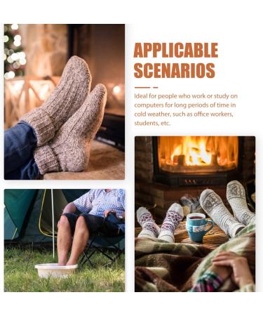 Shop Homsfou Heated Plush Foot Warmers Winter Heating Shoes & Handwarmers for Cozy Comfort - Buy Online on GoSupps.com