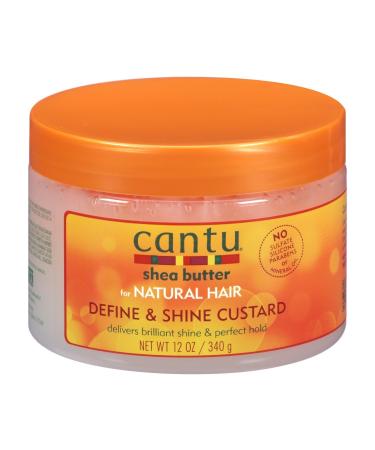 Cantu Shea Butter Define & Shine Custard 12oz (2 Pack) - Natural Hair Styling Product - Buy Online on GoSupps.com