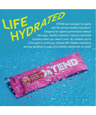 Buy XTEND Healthy Hydration Lemon Lime | Zero Sugar Electrolyte Drink Mix | 6 Electrolytes & Amino Acids | NSF Certified | 15 Servings Pack of 1 - Buy Online on GoSupps.com