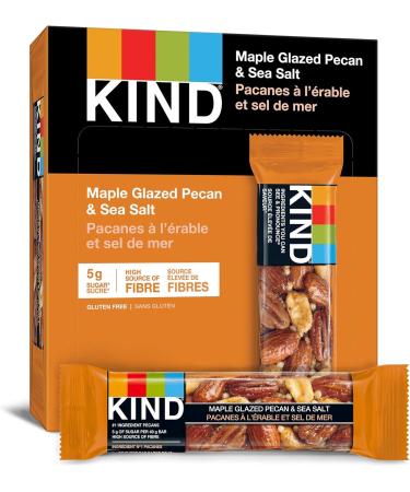 KIND Fruit & Nut Bars Maple Glazed Pecan and Sea Salt Gluten Free Low Sugar 72 Count Maple Glazed Pecans & Sea Salt - Buy Online on GoSupps.com