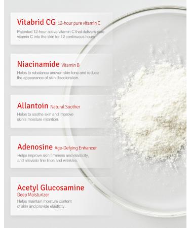 Vitamin C Boost Powder for Face with Niacinamide | 12-Hour Active Formula | Even Skin Tone & Pore Minimizer | 0.04oz (Pack of 1 - Buy Online on GoSupps.com