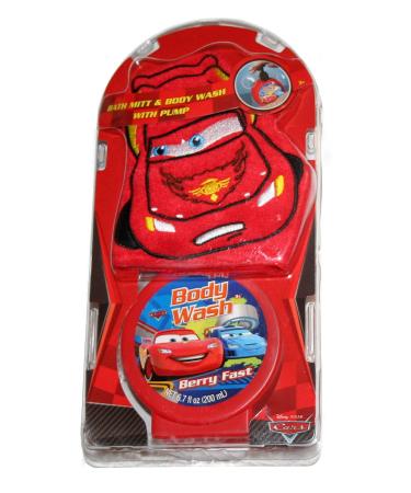 Disney Pixar Cars Bath Mitt & Body Wash With Pump
