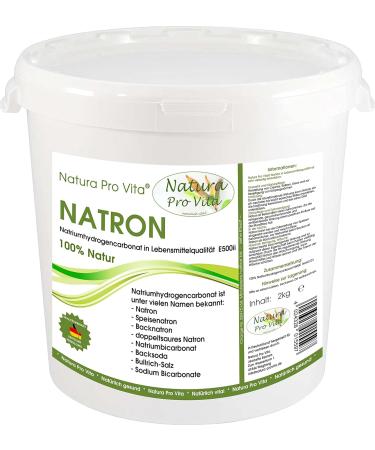 Pure E500II Natura Pro Vita Natron - 2kg Aluminum-Free Vegan Soda Powder for Dental Care Cooking Baking Cleaning & Body Care | International Shipping Available - Buy Online on GoSupps.com