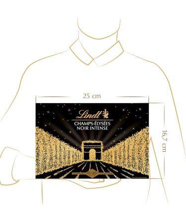 Lindt - Bo te CHAMPS- LYS ES Noir Intense - Assortiment de Chocolats Noirs de 45% 85% de taux de cacao Intenses Croustillants et Onctueux - Id al pour No l 168g - Buy Online on GoSupps.com