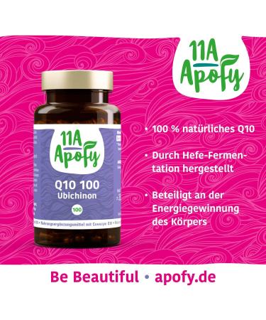 Buy 11A-Apofy Q10 100 Ubiquinone - 100% Natural Yeast Fermentation 100 Caps - International Shipping Available - Buy Online on GoSupps.com
