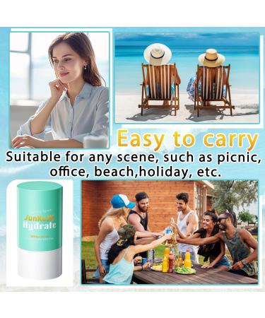 Moisturizing Sunscreen Stick SPF 60+ | Travel Size Non-Sticky Face & Body Sunscreen | Hydrating for All Skin Types - Buy Online on GoSupps.com