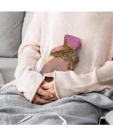 Dragon Hot Water Bottle with Plush Cover - Hand Warmer for Adults & Children | 26.5x15.3cm - International Shipping Available - Buy Online on GoSupps.com