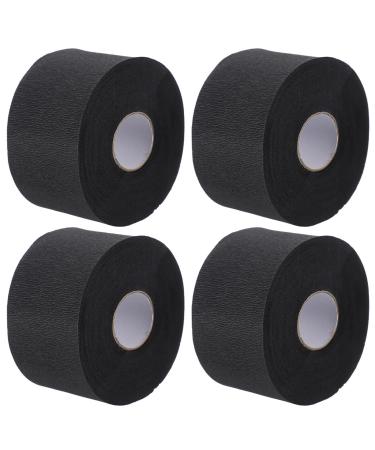 ERINGOGO Bandes de Cou Jetables Noires 100 Pi ces Papier de Protection pour Col de Coupe de Cheveux Extensible et Absorbant Accessoires Professionnels pour Salon de Coiffure et Soins