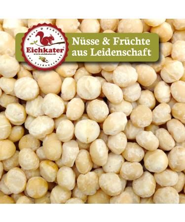 Eichkater Macadamia - Large Raw Natural 1-Pack (500g) Crunchy & Unsalted - International Shipping Available - Buy Online on GoSupps.com