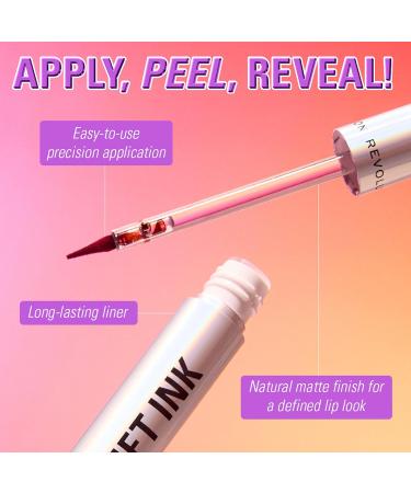 Revolution Lip Shift Ink Peel Off Lip Liner Stain Liner l vres longue tenue fini mat Vegan Rose Inked 1.8 ml 1.8 ml (Lot de 1) Rose Inked - Buy Online on GoSupps.com