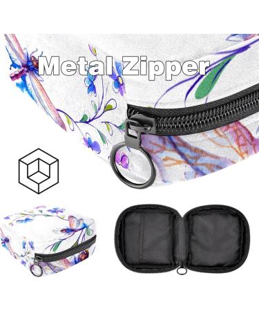 Libelle Flower Sanitary Storage Bag - Large Menstrual Cup Pocket with Zipper | Period Inserts & Tampon Storage for Girls & Women - Multicolored - Buy Online on GoSupps.com