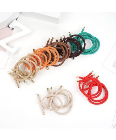 56-Piece Knotted Hair Ties - Ponytail Holders for Women & Girls in 14 Colors - Buy Online on GoSupps.com