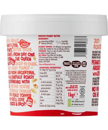 Pip & Nut 1kg Smooth Peanut Butter & 15 Packs of 2 Milk Chocolate Peanut Butter Cups | Natural Nut Butter No Palm Oil No Added Sugar Hi-Oleic Peanuts - Buy Online on GoSupps.com