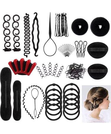 25 kinds of Hair Styling Set Fashion Hair Design Styling Tools Accessories DIY Hair Accessories Hair Modelling Tool Kit Hairdress Kit Set Magic Simple Fast Spiral Hair