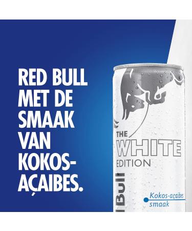  Red Bull Red Bull Energy Drink White Edition Coconut-A a 12 pack - 12 x 250ml | Exotic Nuts and Fruity A a | Stimulates Body and Mind - Buy Online on GoSupps.com
