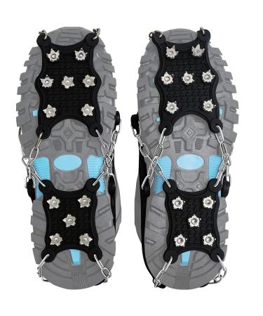 Crampons shoe spikes with 12 studs the only innovative design on Amazon ice cleats ice spikes for boots shoe claws.
