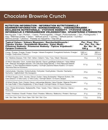 Optimum Nutrition Protein Crisp Bar (10x65g) Chocolate Brownie Crisp - Buy Online on GoSupps.com