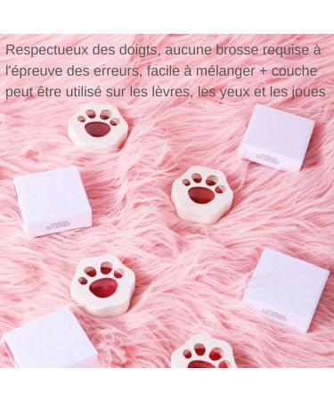  Ziennhu Powder Cream Blusher - Matte Cream Cheek Blusher Matte Lipstick Mud For Cheeks Natural Blush Cream With Cat Claw Pattern To Improve Skin Tone - Buy Online on GoSupps.com