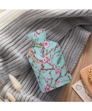 Buy Peach Blossom Hot Water Bottle with Plush Cover | Hand Warmer for Adults & Kids | 26.5x15.3cm - International Shipping Available - Buy Online on GoSupps.com
