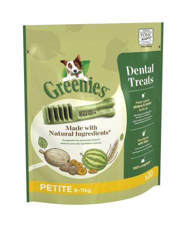 Greenies Dental Treat Original Petite Dental Naks for Small Dogs (8 11kg) 340g (1 pack) - Hundeleckerlis for daily tooth cleaning Petite Original 340 G (1 Pack)