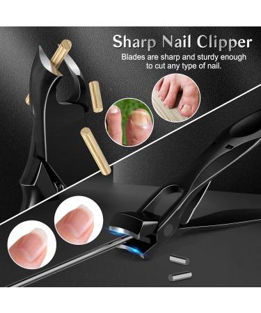 LEYOUFU Toenail Clippers for Seniors | Professional Ingrown Nail Tools | 5-in-1 Heavy Duty Nail Clipper Kit for Thick Nails - Perfect Gifts for Men & Women - Buy Online on GoSupps.com