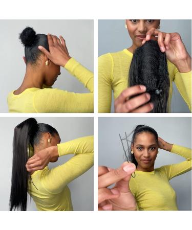 CAISHA 45cm Long Hair Part Braid Ponytail Hair Extension - Voluminous Brown Mix #4T30 PH12 for Stunning Styles - Buy Online on GoSupps.com