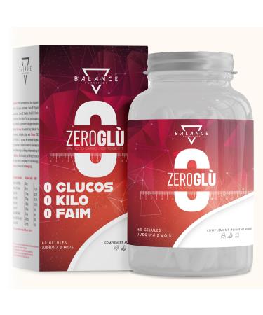 ZEROGLUR - 60 Capsules | Powerful Fat Burner | Hunger Suppressant | Weight Loss | Reduces Sugar Accumulation for Correct Weight Control with BIOPERINE® Bean Extract and Piperine