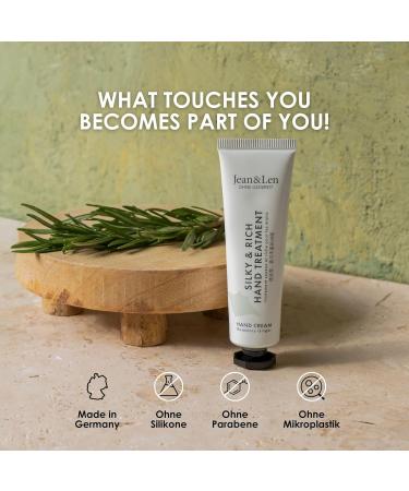 Jean & Len Mini Silky & Rich Hand Treatment - Rosemary & Ginger 100% Recyclable Aluminum Travel Size Paraben & Silicone Free 30ml - Buy Online on GoSupps.com