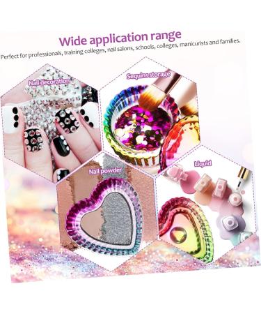 minkissy 10 Pcs Colorful Crystal Cup Acrylic Nail Powder Nail Art Cup Nail Tips for Acrylic Nails Professional Acrylic Nail Brush Dappen Dishes Nail Art Dappen Dish Glass Cover Manicure - Buy Online on GoSupps.com