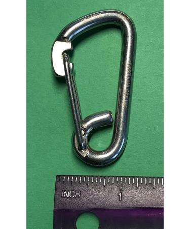 4pcs Stainless Steel 316 Spring Hook Carabiner 1/4 (6mm) Marine Grade Safety Clip - Buy Online on GoSupps.com