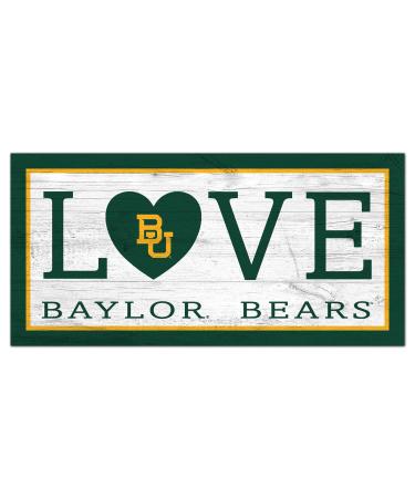 Fan Creations NCAA Baylor Bears Unisex Baylor Love Sign, Team Color, 6 x 12