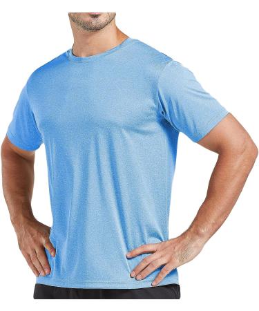 5 Pack Men's Dry Fit T Shirts - Athletic Running Gym Workout Tees - X-Large Set - Buy Online on GoSupps.com