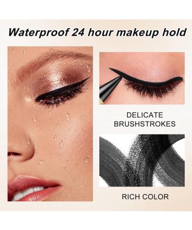 KHDULQ 2 pieces matte quickdrying eyeliner kajal pen waterresistant eyeliner stick pencil for daily makeup longlasting eye makeup for longlasting eye shadow black - Buy Online on GoSupps.com