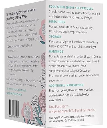 Nua Fertility NuaBiome Women: Multi-Award-Winning Gut Health Supplement for Conception (60 Capsules) - Buy Online on GoSupps.com