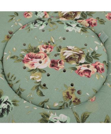 Buy Moxibustion Pillow - Ergonomic Design 360 Rotation Adjustable Temp Large Filling for Meditation - Flower Green - Buy Online on GoSupps.com