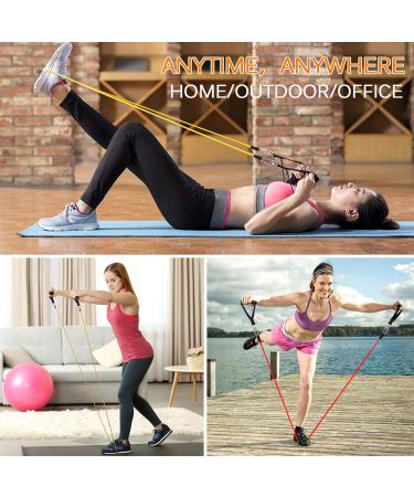 AGM Resistance Tapes Set | Exercise Rubber Bands with Handles for Home Fitness Training - Buy Online on GoSupps.com