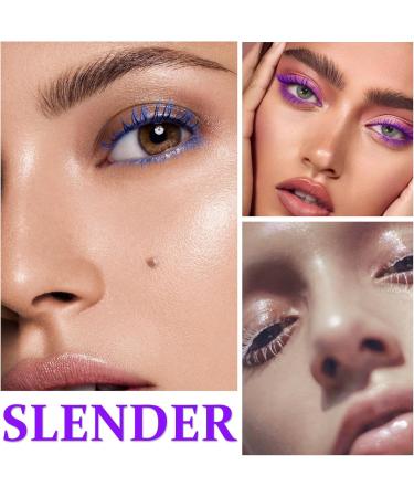 3PCS White Purple Blue Mascara Set Colored Mascara Waterproof Long Lasting Volumizing Thick Lengthening Curling Defining Charming Mascara Makeup Gift for Women Girls - Buy Online on GoSupps.com