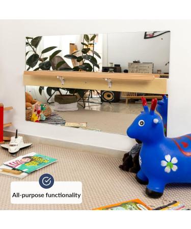 Odoxia Baby Mirror & Standing Aid | Montessori Toddler Mirror for Improved Coordination Cognitive Development and Motor Skills | Ideal Children's Room Decor - Buy Online on GoSupps.com