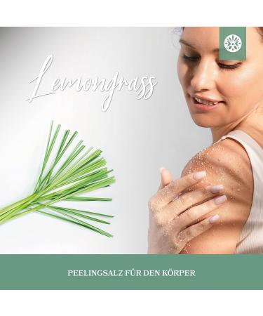 Lowell 500g Sea Salt Body Peeling Scrub with Jojoba Oil - Nourishing Lemongrass Shower & Sauna Exfoliant - Buy Online on GoSupps.com