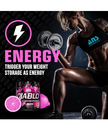 ANS Performance Diablo (35 Servings 4.9 oz) - Energy Powder for Elevated Strength & Stamina - With Added Kinetq Garcinia L Carnitine - Thermogenic Formula - Delicious Flavours (Pink Lemonade)) - Buy Online on GoSupps.com