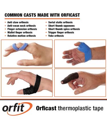Orficast Easy-Form Splinting Tape for Trigger Finger & Thumb Pain Relief - 1 x 9 Blue Roll - Buy Online on GoSupps.com
