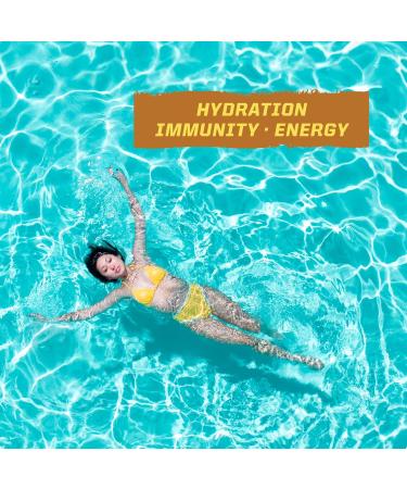 Sunwarrior Hydration Powder - Juicy Pineapple Electrolyte Packets | Vegan Sugar-Free B12 & Elderberry | 18 Stick Packs | Active Hydration 126g Pouch - Buy Online on GoSupps.com