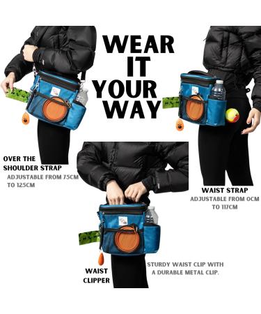 TAIL TRIBE Waterproof Dog Walking Bag with Removable Liner - UK Brand Treat Pouch with Water Bowl, Poop Bags, and Training Clicker Included - Buy Online on GoSupps.com