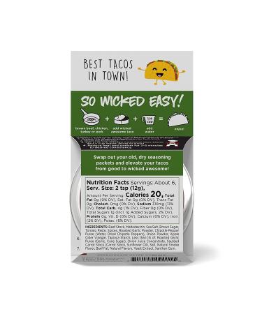 Kitchen Accomplice Wicked Awesome Taco Barbacoa Simmer Sauce 2.7oz - Authentic Flavor, Easy to Use (Pack of 1) - Buy Online on GoSupps.com