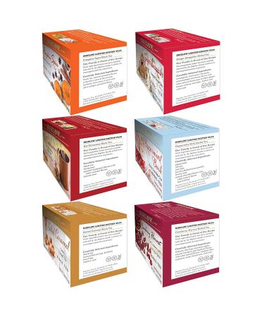 Bigelow Seasonal Tea Variety Pack - 6 Mixed Caffeinated and Caffeine Free Flavors - 108 Tea Bags - Buy Online on GoSupps.com